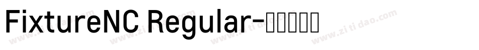 FixtureNC Regular字体转换